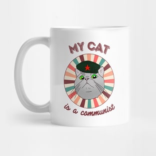 My cat is a communist - a funny Che Guevara cat Mug